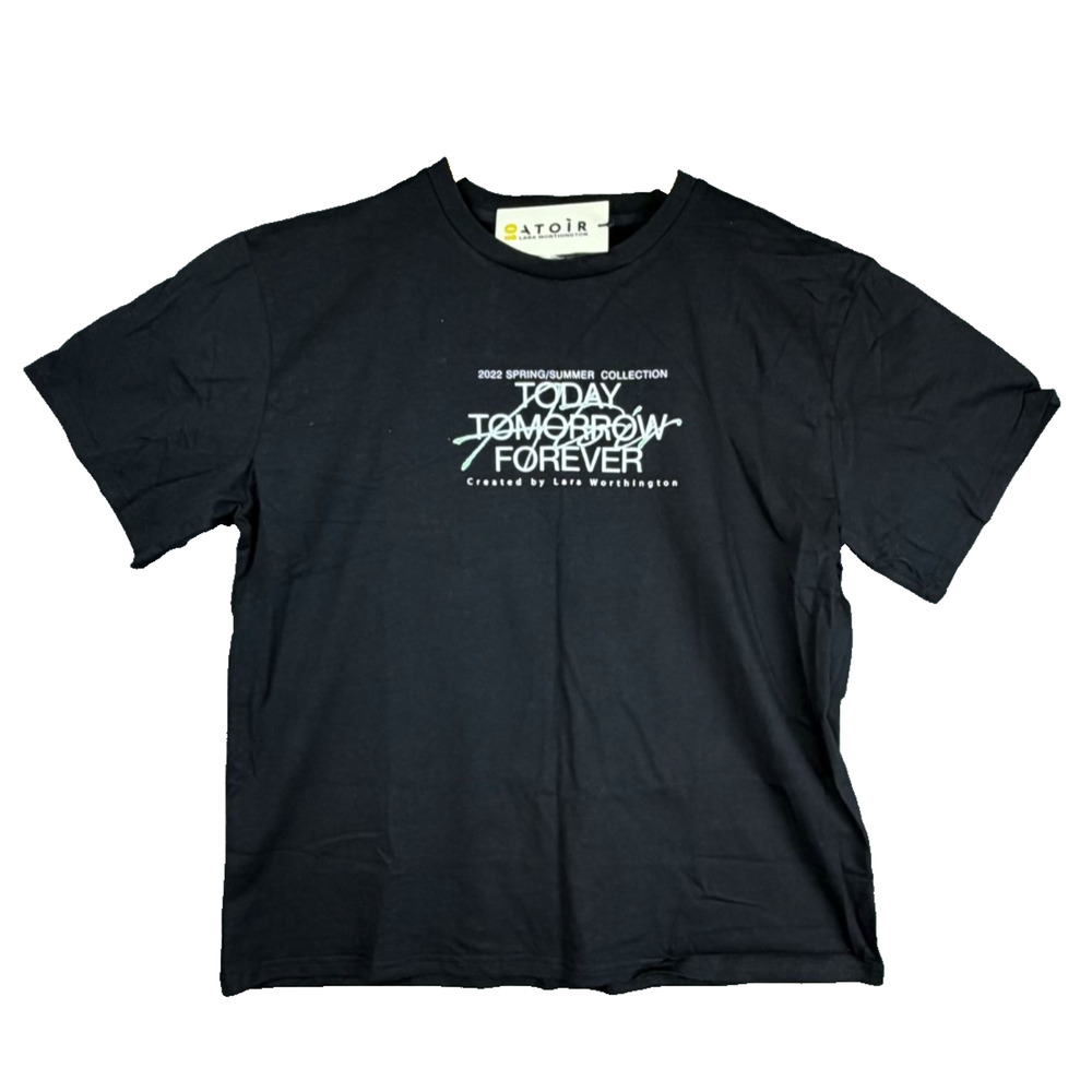 Atoir Lara Worthington T-Shirt Women XL Black Today Tomorrow Forever‎ Streetwear